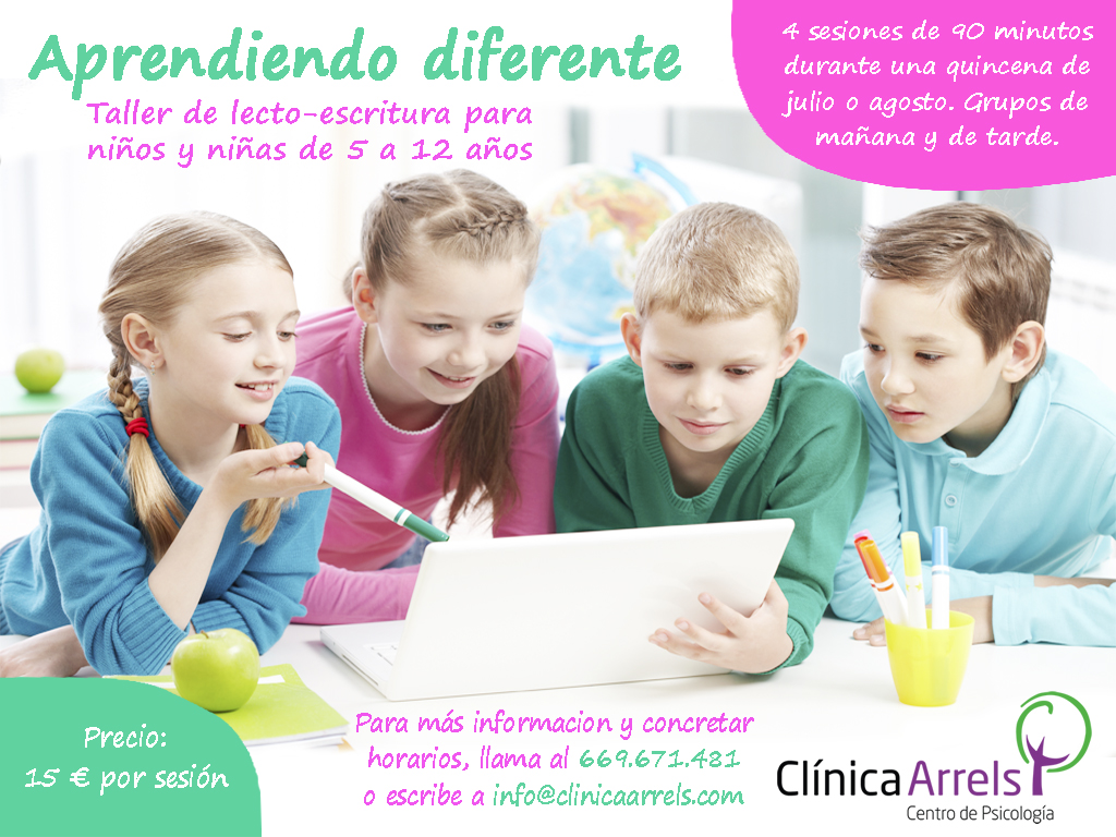 Clínica Arrels | Centro de Psicología en Castellón | Aprendiendo a jugar con  las palabras. Taller de lecto-escritura para niños y niñas de 5 a 12 años