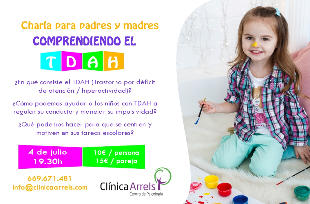 Clínica Arrels | Centro de Psicología en Castellón | Charla para padres y  madres «Comprendiendo el TDAH»